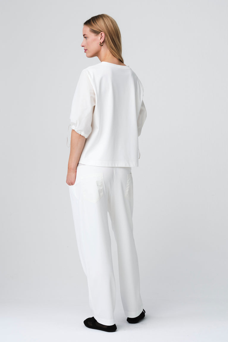 Jordi pants soft Punto Milano jersay | Off White