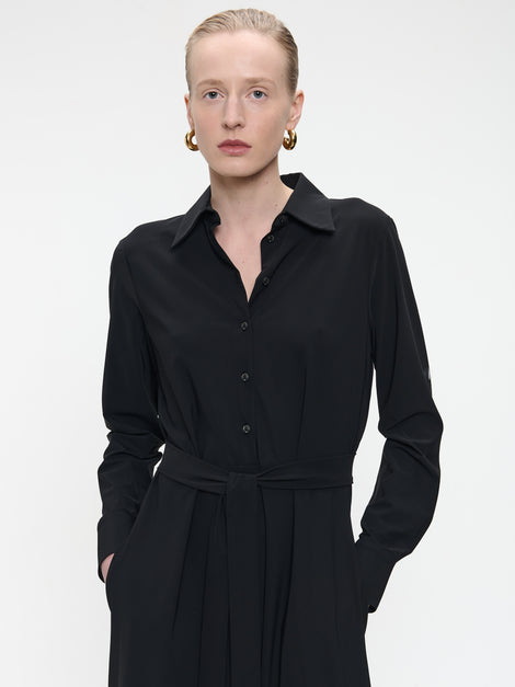 Devita Dress Technical Jersey | Black