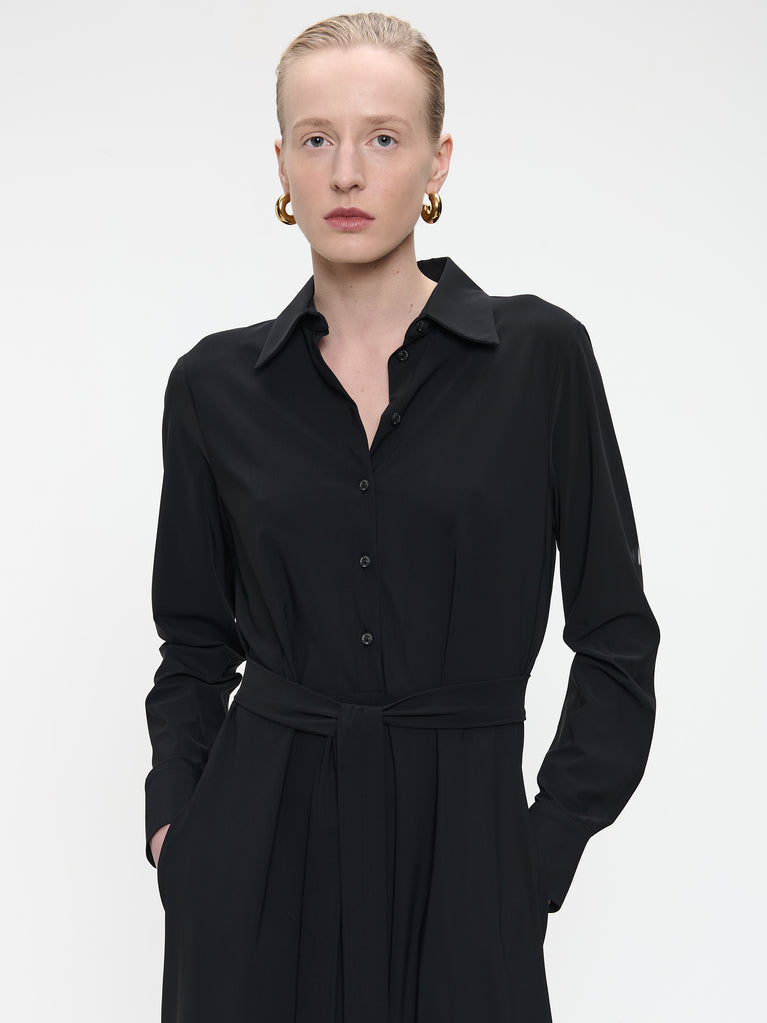 Devita Dress Technical Jersey | Black
