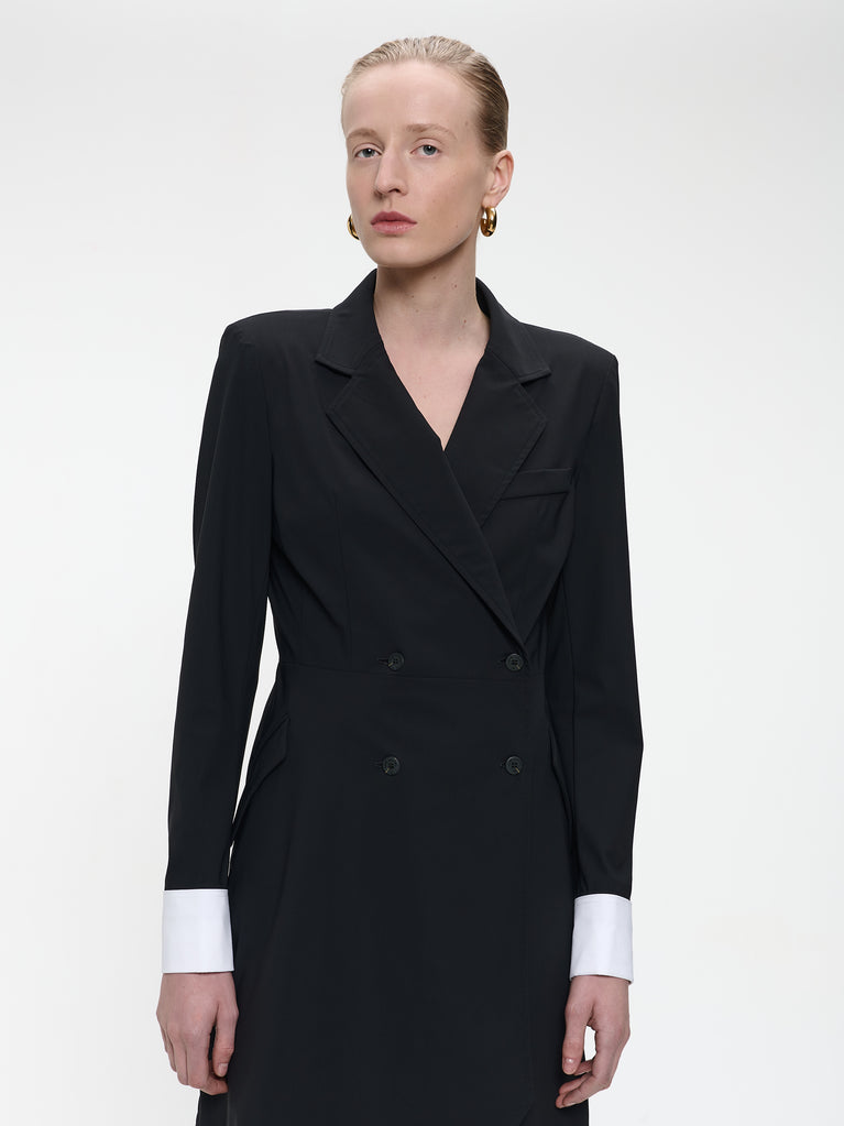 Hella dress technical jersey | Black