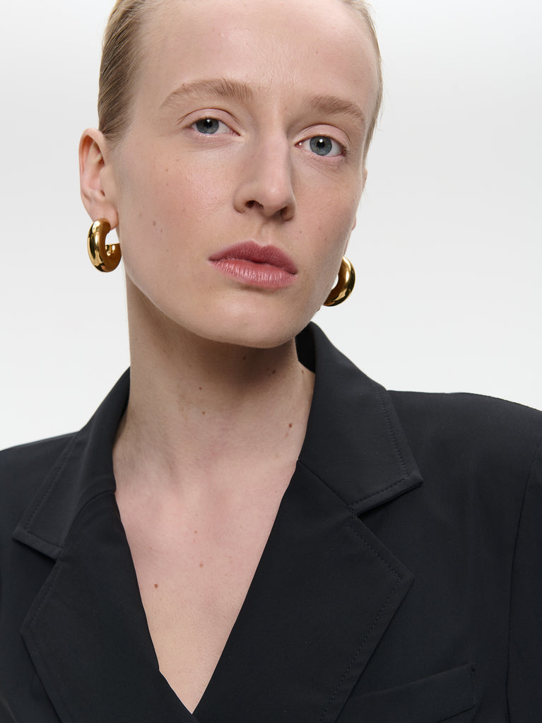 Hella dress technical jersey | Black