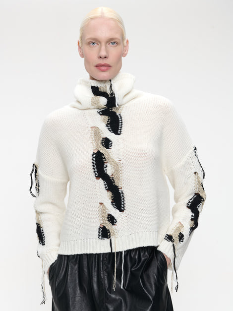 Nitty eco leather skirt | Black