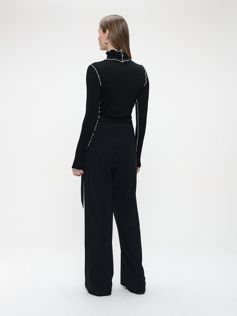 Enny pants technical jersey | Black