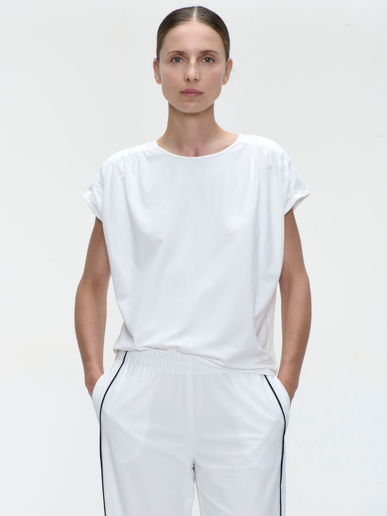 Britta top technical jersey | White