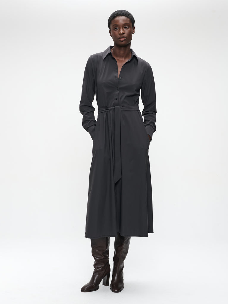 Devita Dress Technical Jersey | Dark Grey