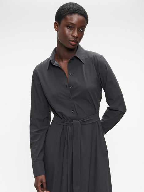 Devita Dress Technical Jersey | Dark Grey