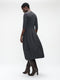 Heide tech jersay dress LS | Grey