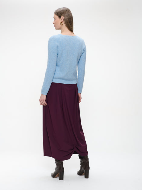 Pullover shiny viscose NB2470 | Light Blue