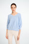 Seamless cotton pullover 317 | Azzurro