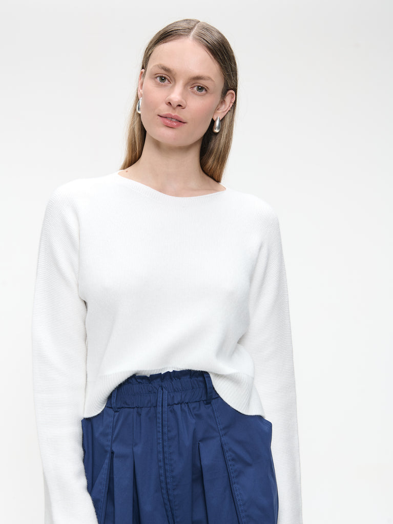 Pullover seamless viscose NB2167 | Ecru