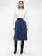 Raffaele poplin skirt | Blue