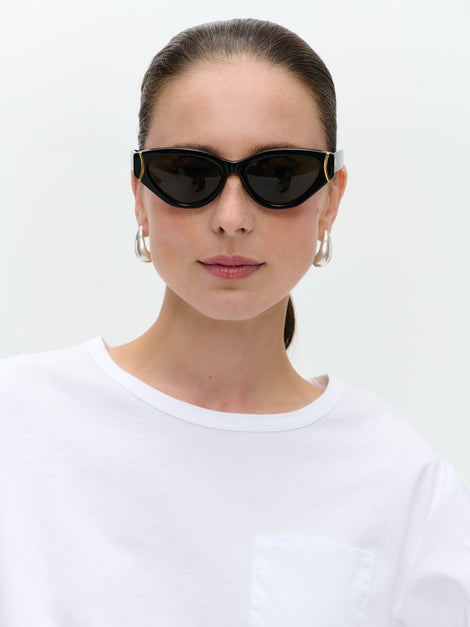 Molly mix cotton top | White