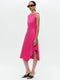 Cotton dress T549 | Fuxia