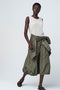 Allegra taffeta mix skirt | Army