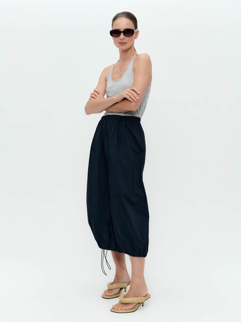Maud cotton poplin skirt | Blue