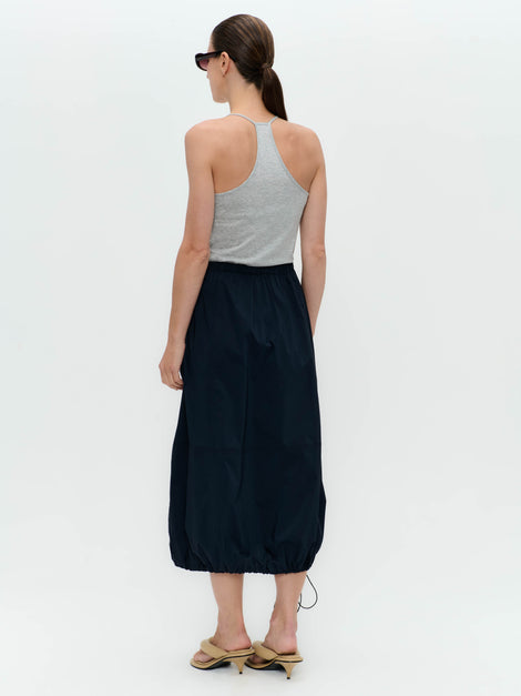 Maud cotton poplin skirt | Blue