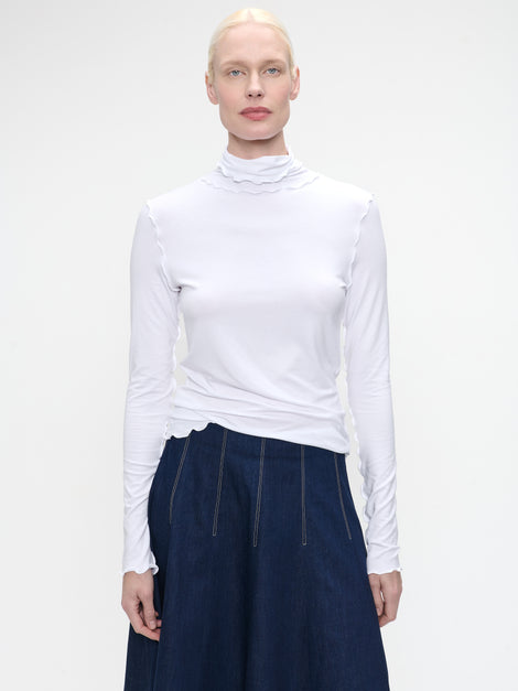 Janice viscose top | White