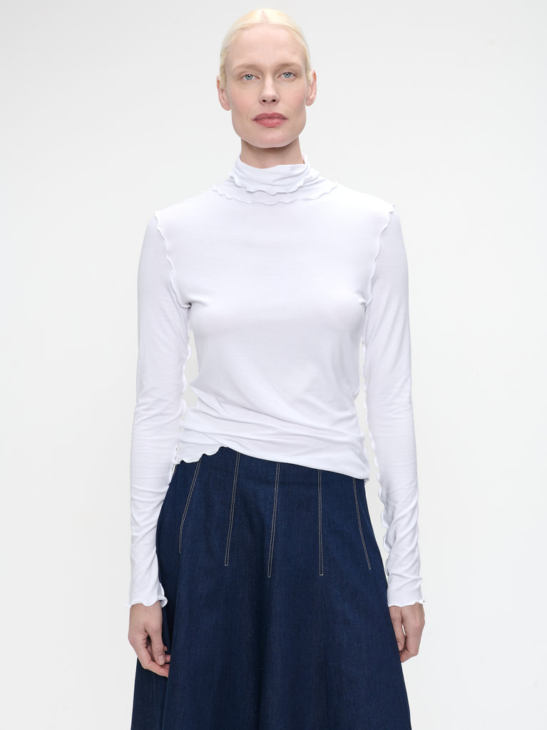 Janice viscose top | White