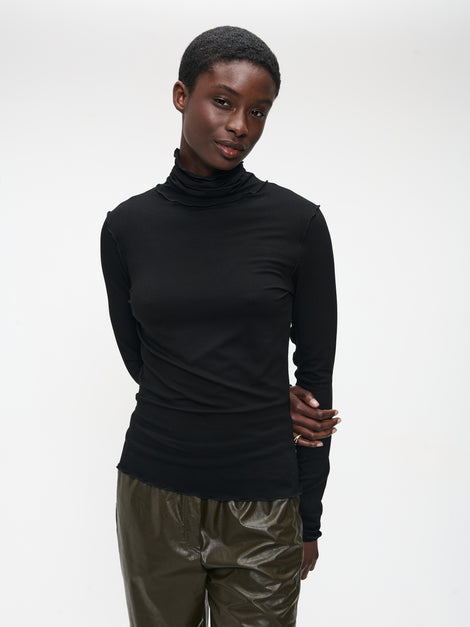 Janice viscose top | Black