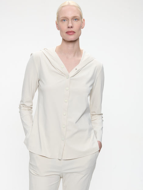 Veronica brush tech jersey blouse | Off White