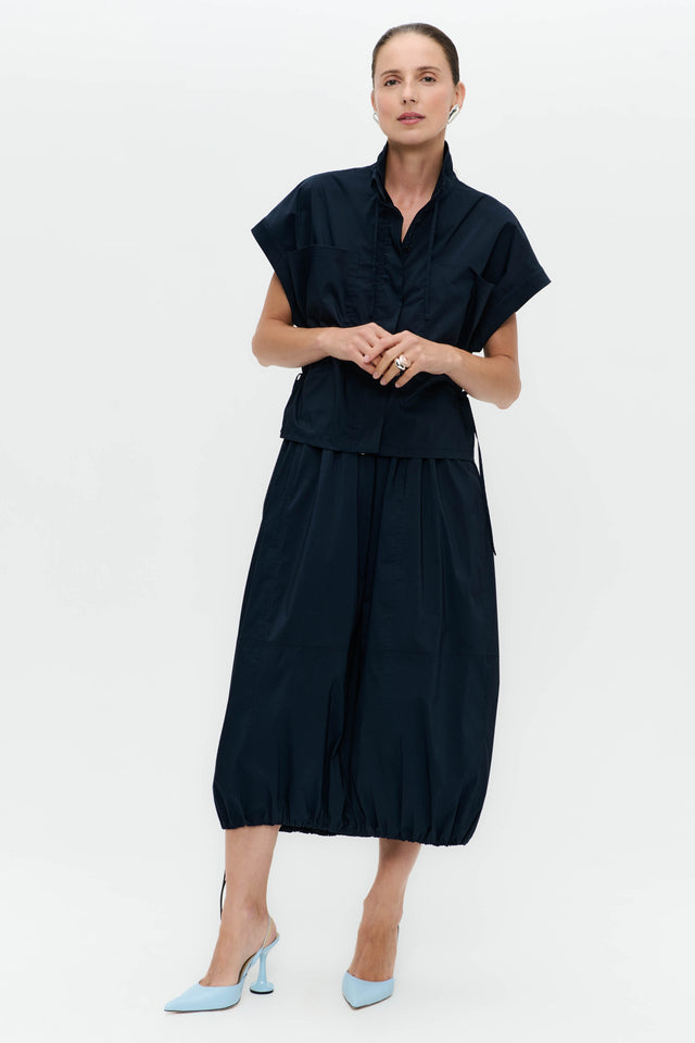 Paola polplin jacket blouse Paola polplin jacket blouse | Blue