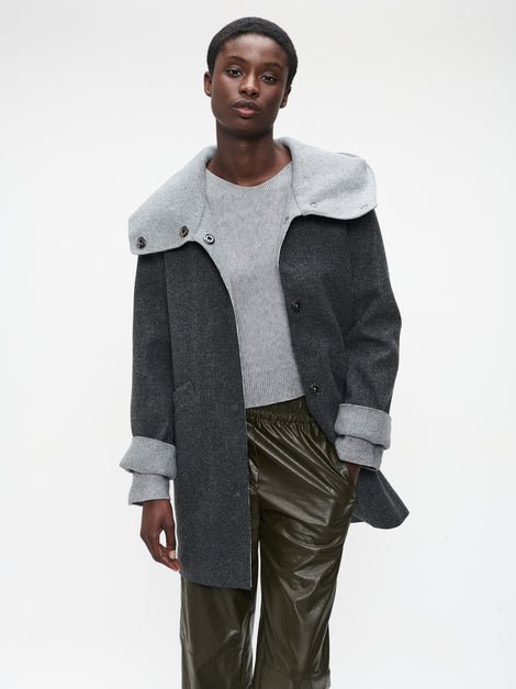 Irlanda hoody winter jacket | Dark Grey