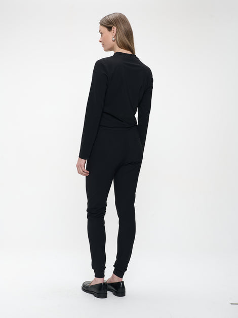 Andrea top LS technical jersey | Black