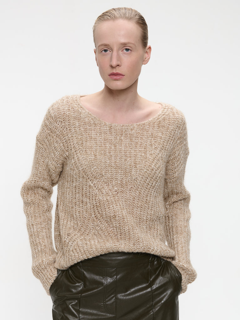 Pullover melange H23376 | Gold