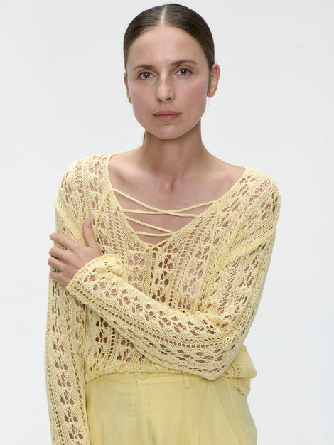 Summer Pullover E25102 | Yellow