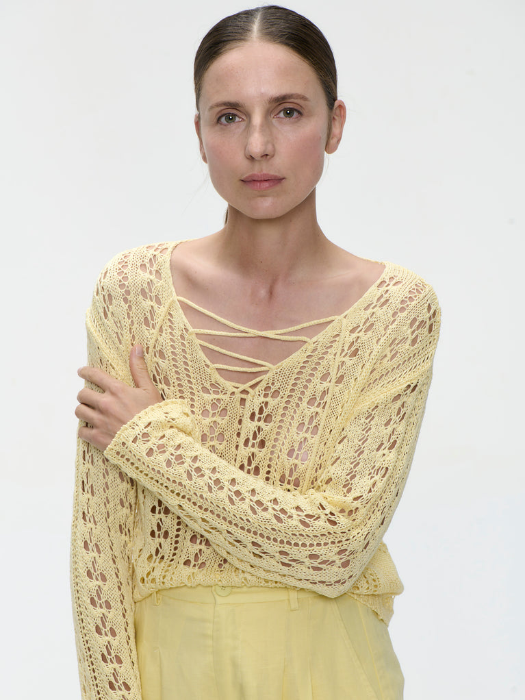 Summer Pullover E25102 | Yellow