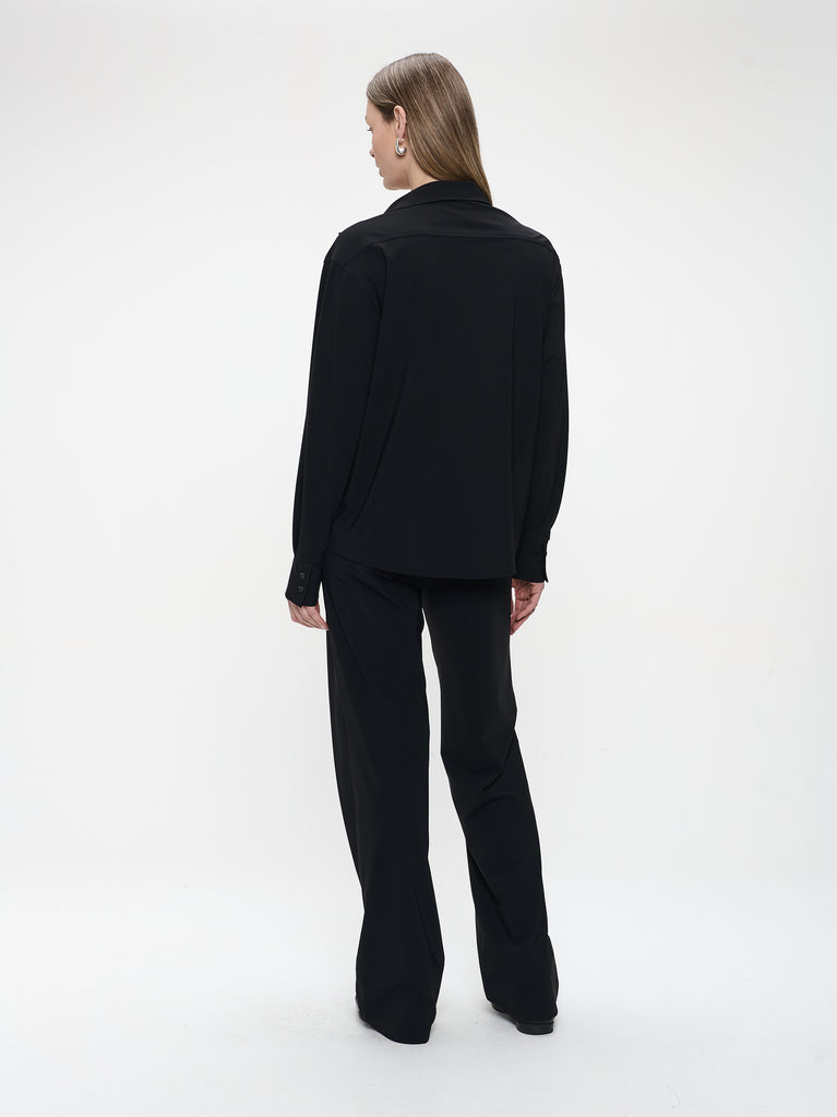 Ivona blouse technical jersey | Black