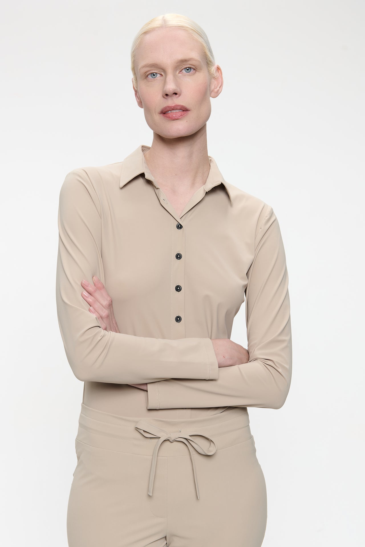 Blouse Betty easy wear Technical Jersey Blouse Betty easy wear Technical Jersey | Sand