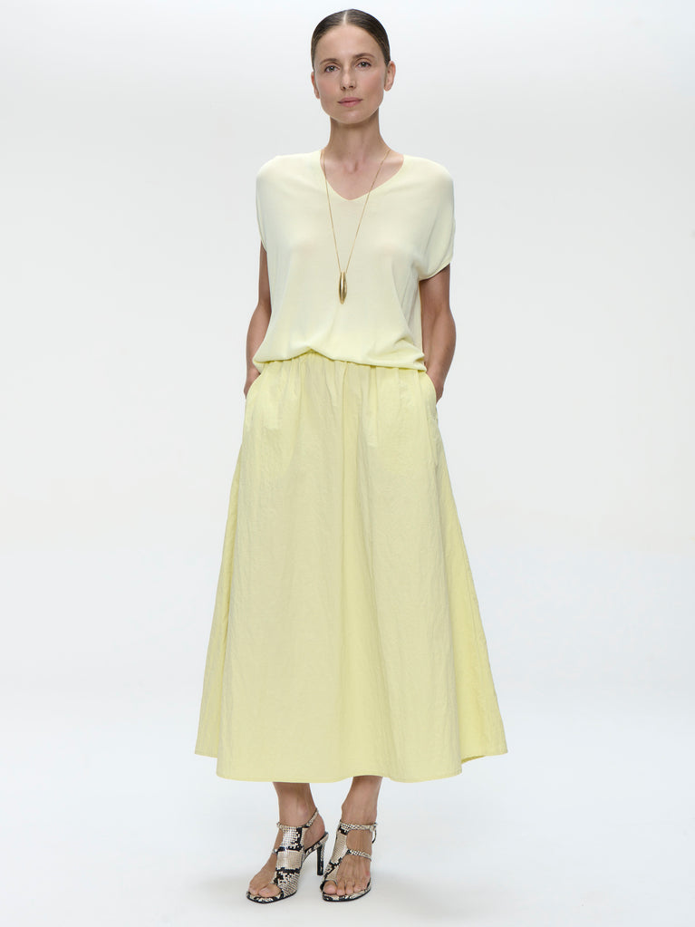 Haruna tafeta skirt | Yellow