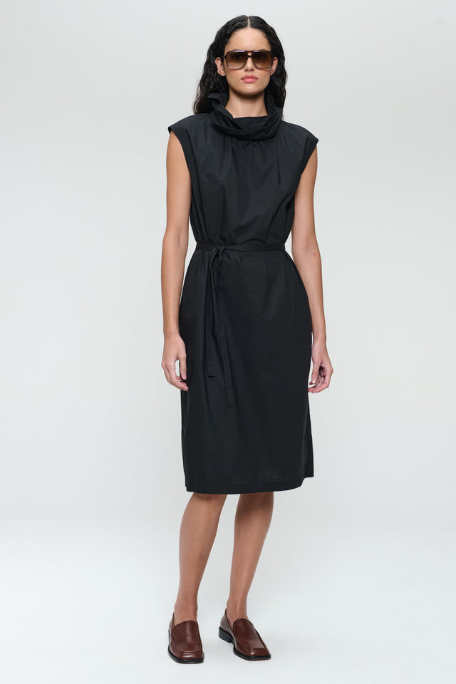 Dress poplin cotton blend Dress poplin cotton blend | Black