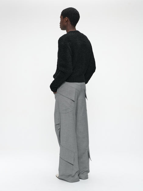 Lassy viscose pants | Light grey