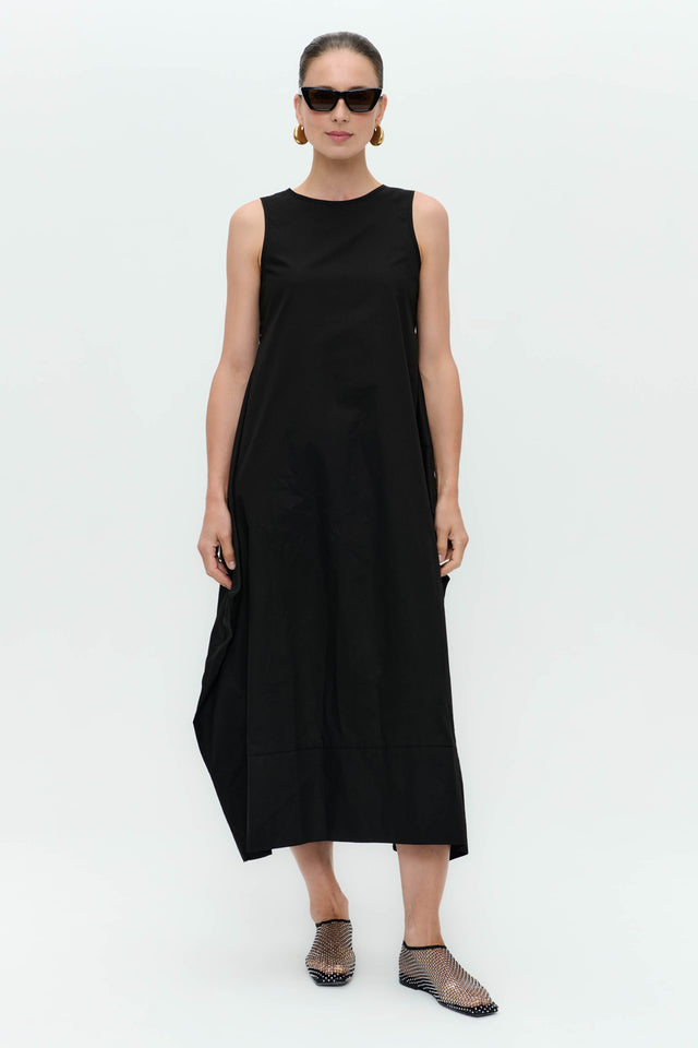 Poplin dress T747 Poplin dress T747 | Black