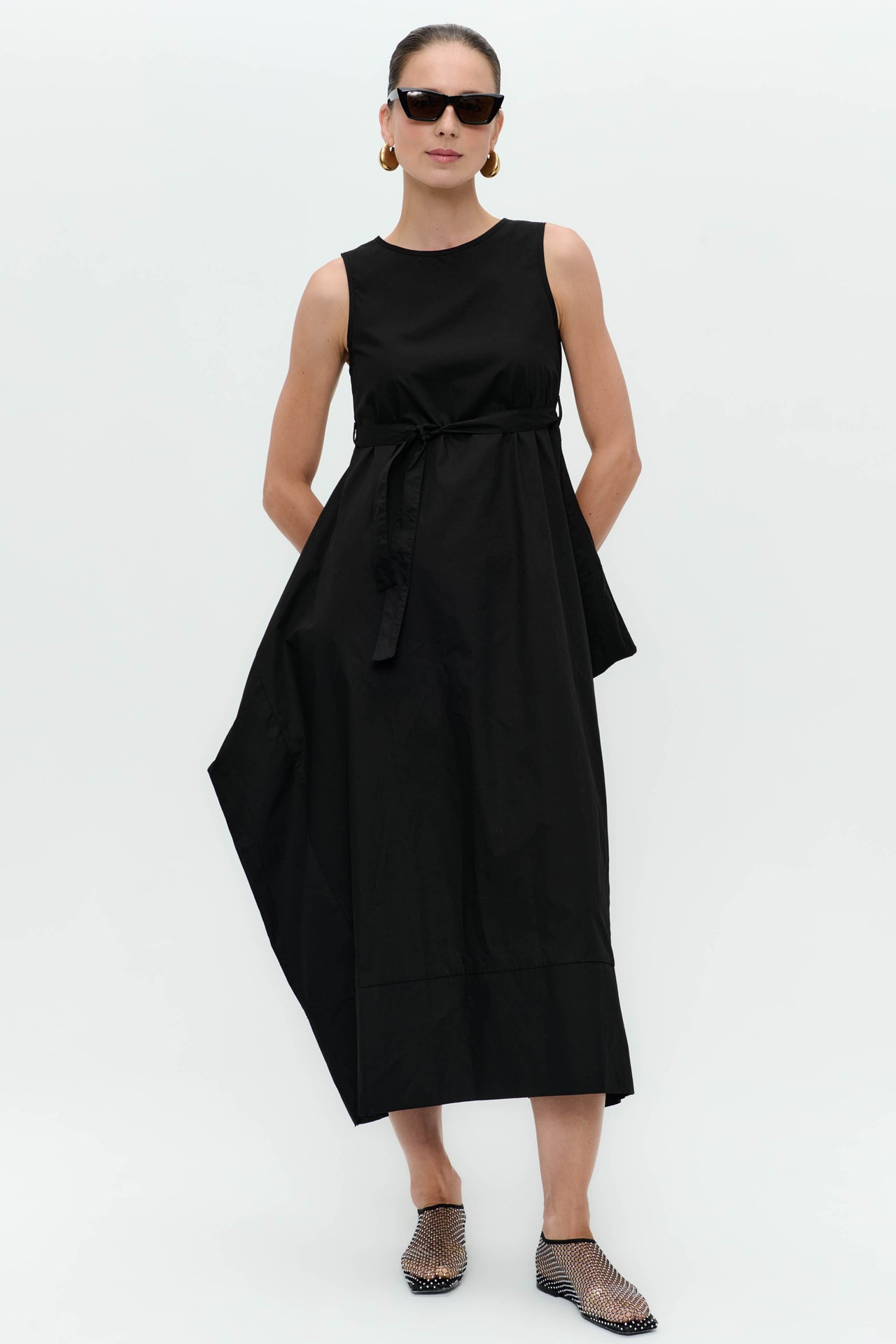 Poplin dress T747 Poplin dress T747 | Black
