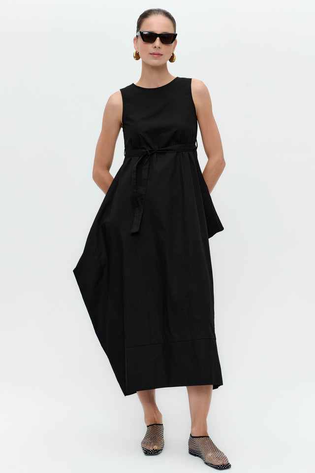 Poplin dress T747 Poplin dress T747 | Black