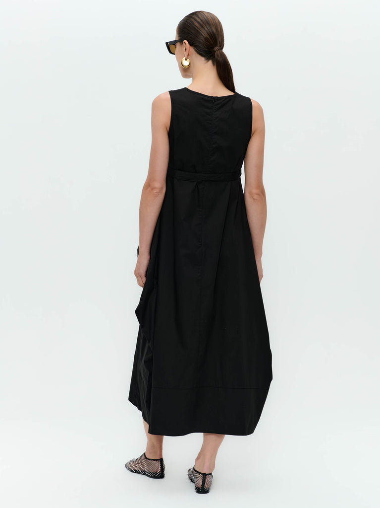 Poplin dress T747 | Black