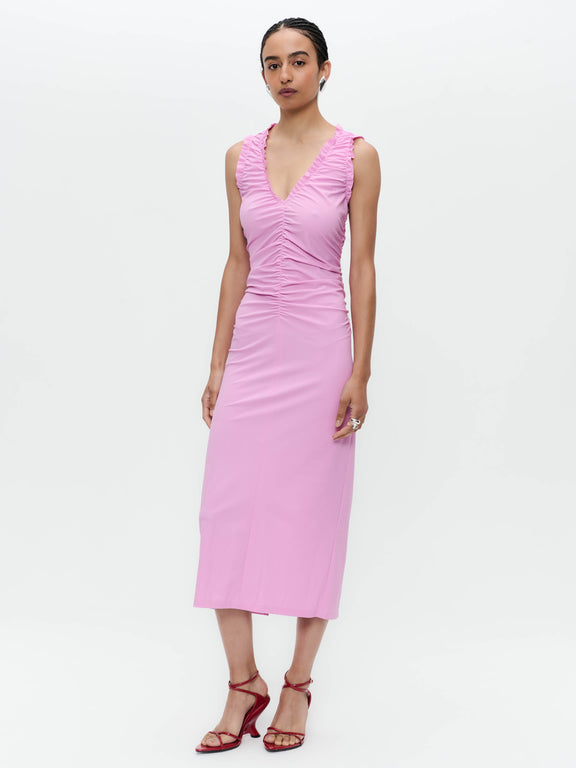Romana dress technical jersey long | Pink