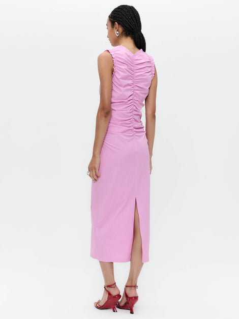 Romana dress technical jersey long | Pink