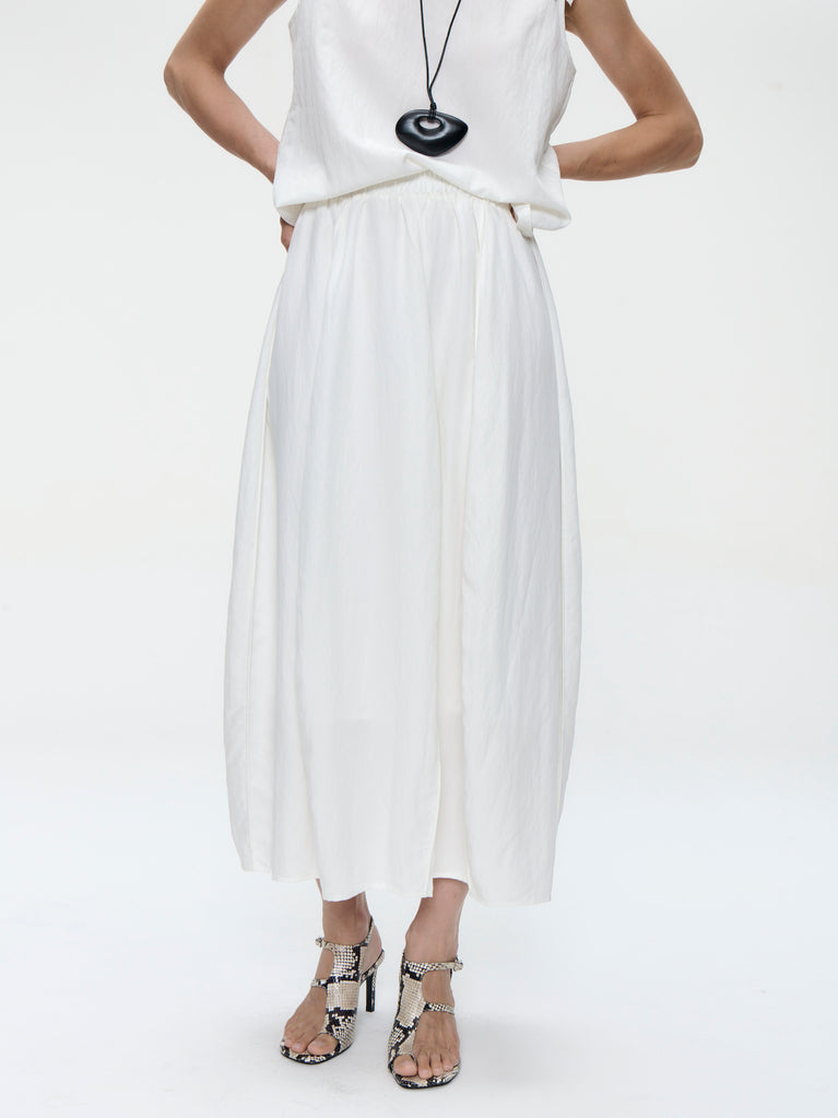 Mariko viscose skirt | White