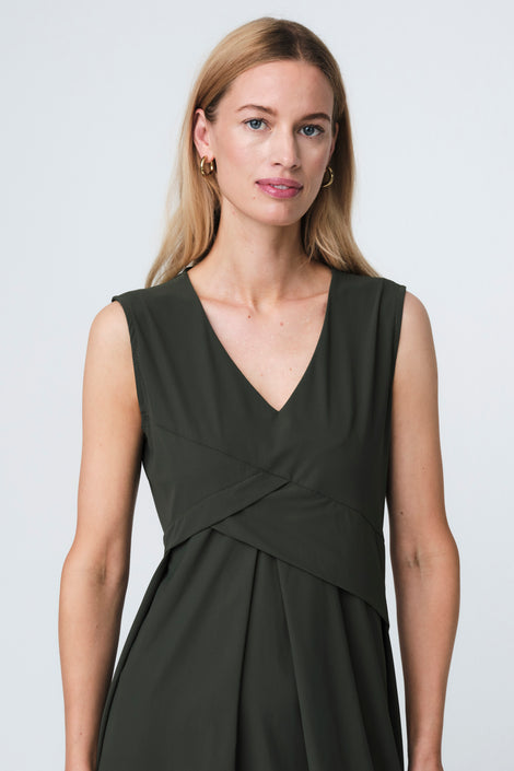 Almi dress technical jersey | Army