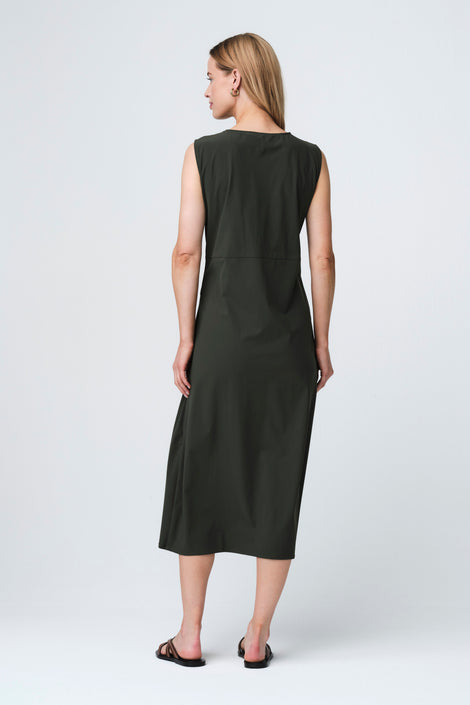 Almi dress technical jersey | Army