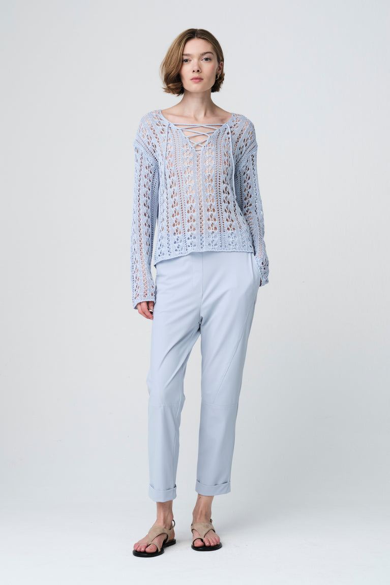 Summer Pullover E25102 | Light Blue