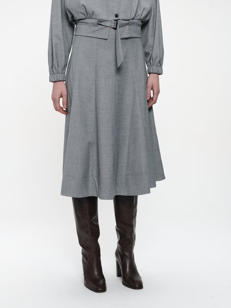 Mishele viscose skirt | Light grey