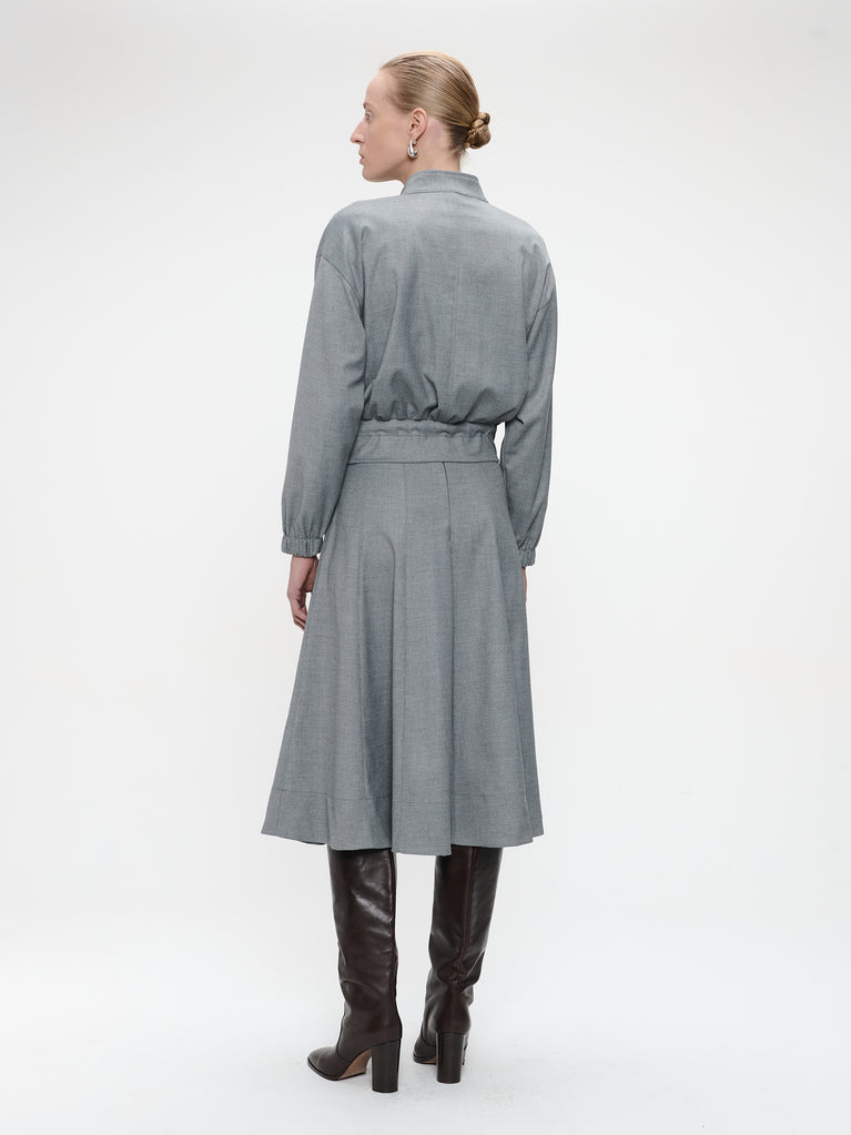Ian viscose jacket | Light grey