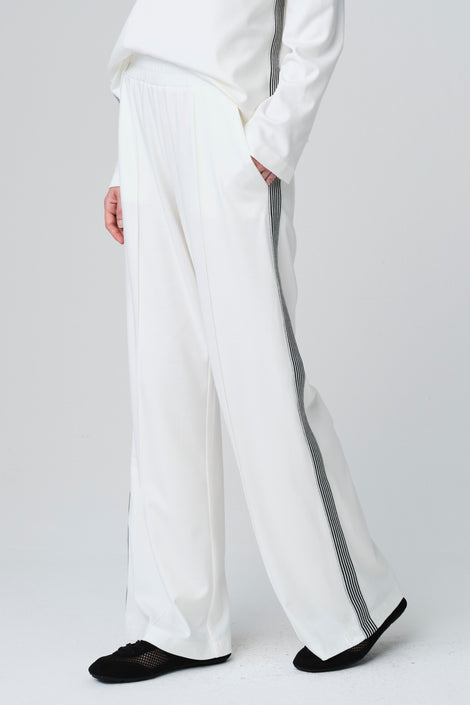 Lucifero pants soft Punto Milano jersay | Panna