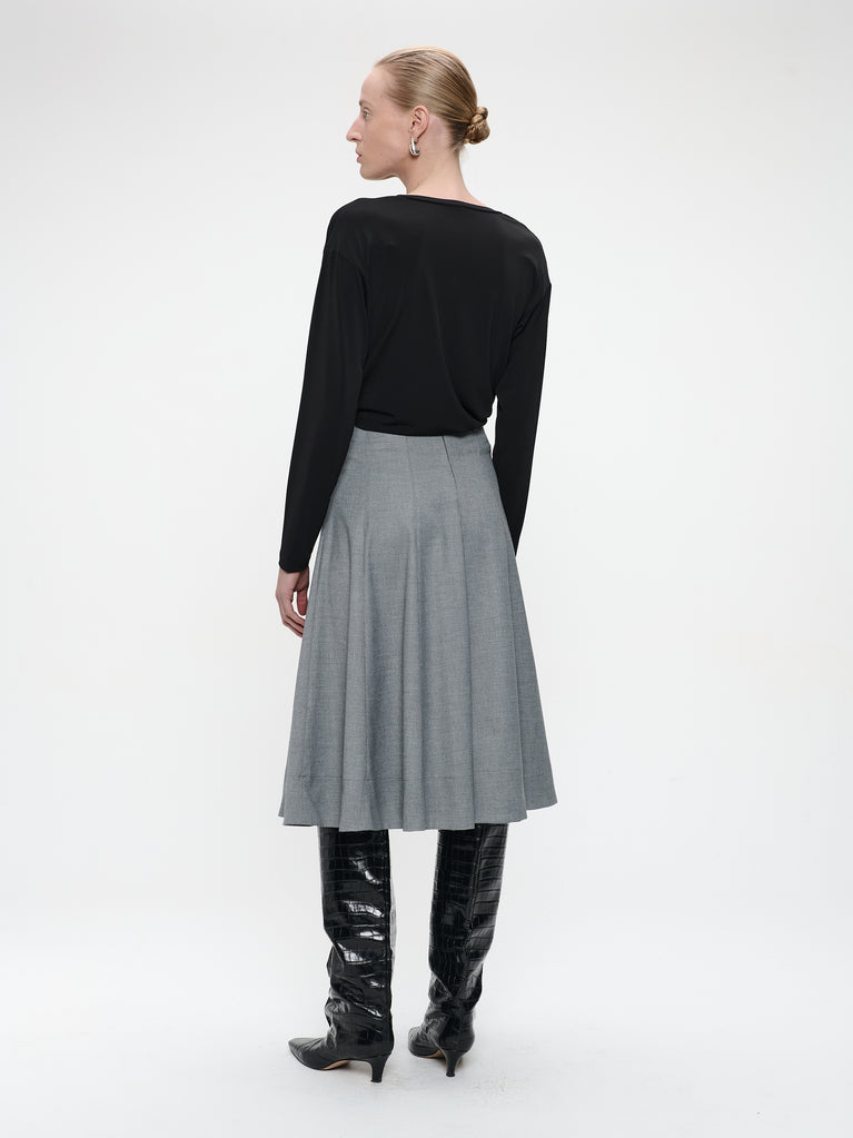 Loren top cross drape | Black