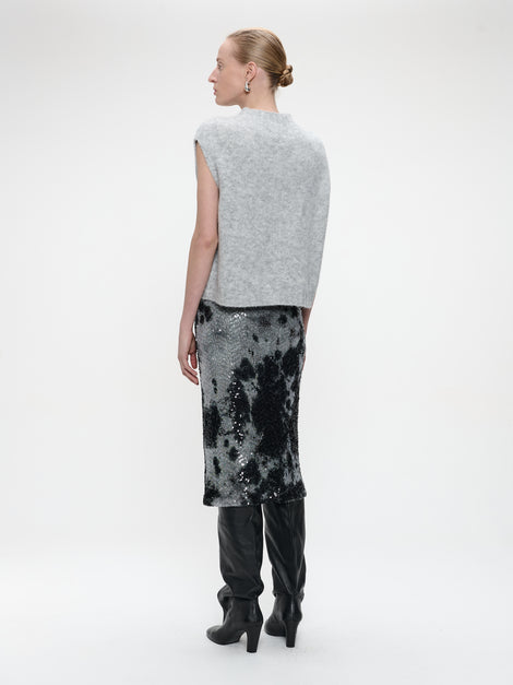 Alpaca Vest H24179 | Grey